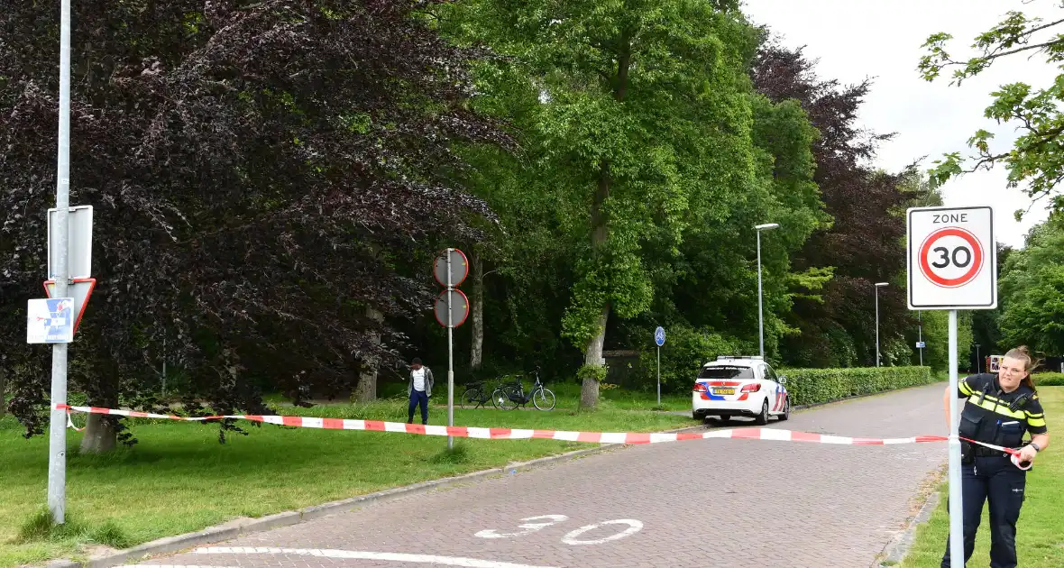 Stadspark afgesloten met afzetlinten na ongeval