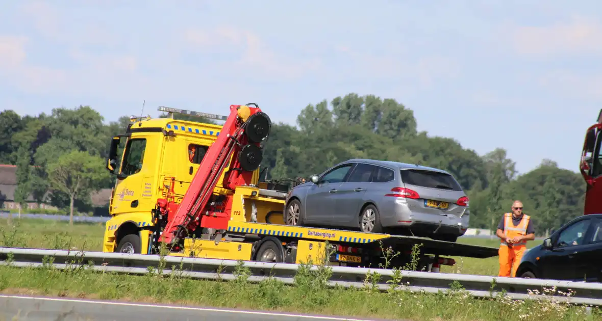 Kop-staart aanrijding zorgt voor flinke vertraging