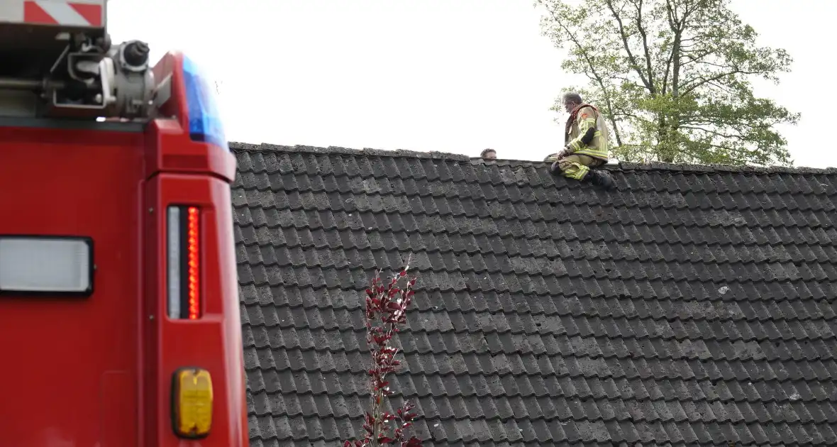 Werkzaamheden op dak veroorzaakt brand