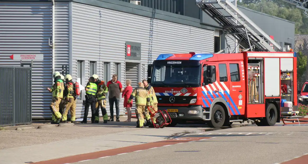 Brand in bedrijfspand metaalverwerker snel onder controle