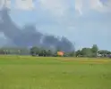 Enorme rookwolken bij brand Bakker Logistiek