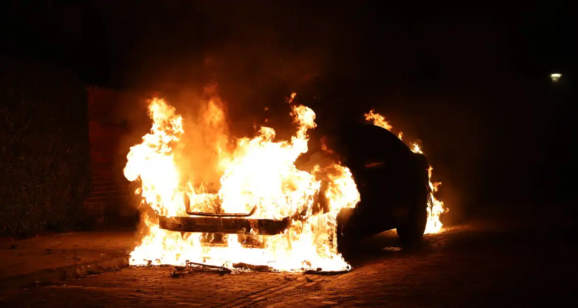 Geparkeerde auto gaat in vlammen op - Foto 3
