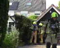 Brand in heg snel onder controle