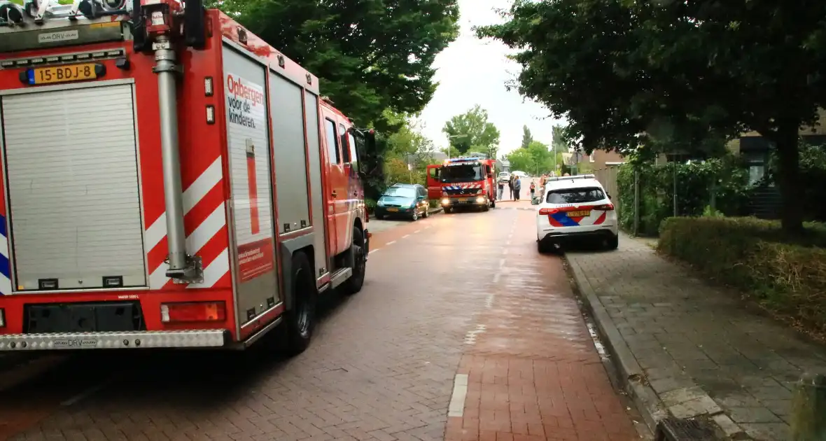 Brand op dak van woning - Foto 1