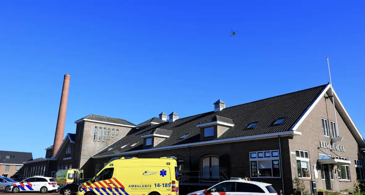 Traumahelikopter landt voor incident in voormalige zuivelfabriek Eemlandia