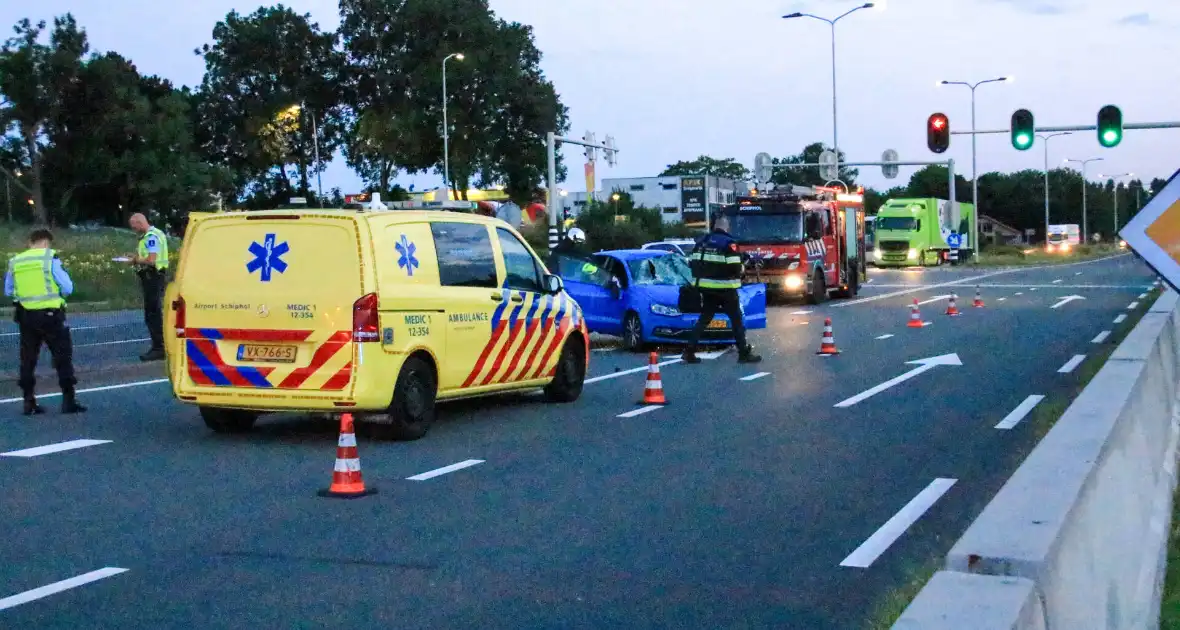 Auto flink beschadigd bij eenzijdig ongeval