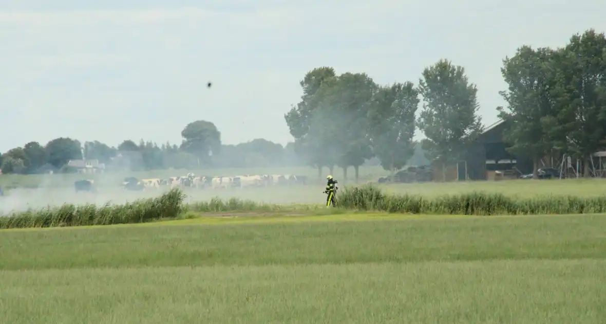 Brand langs sloot op boerenland - Foto 7