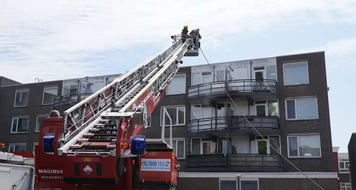 Flinke brand op balkon van appartement - Foto 1