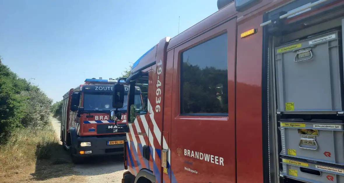 Brand op wandelpad in natuurgebied snel gedoofd - Foto 5